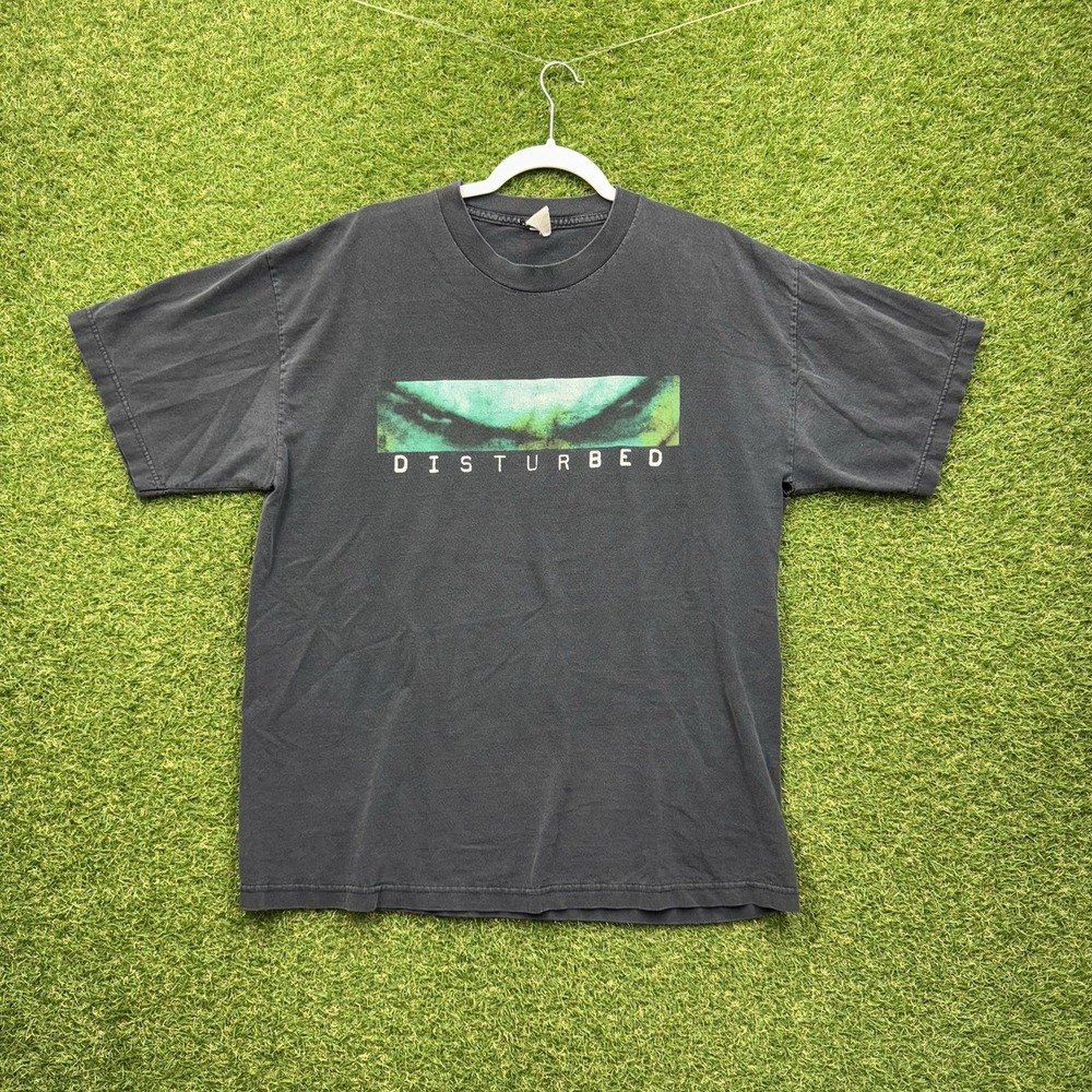 Vintage Disturbed The Sickness Shirt Mens XL Promo Tee Faded Band Tee 90s
